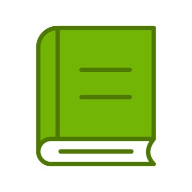 Kitap simgesinin vektör illüstrasyonu