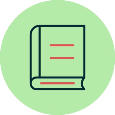 Kitap simgesinin vektör illüstrasyonu