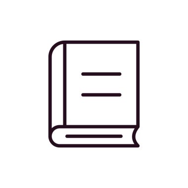 kitap simgesi vektör illüstrasyonu