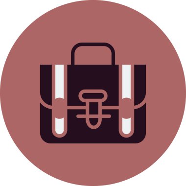 Çanta. Web simgesi basit illüstrasyon 