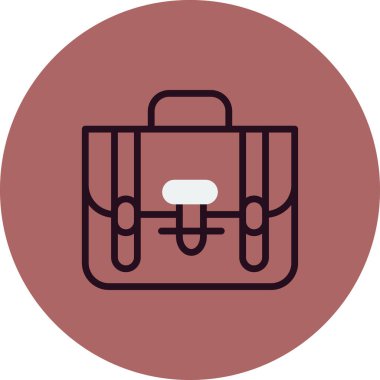 Çanta. Web simgesi basit illüstrasyon 