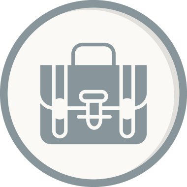 Çanta. Web simgesi basit illüstrasyon 