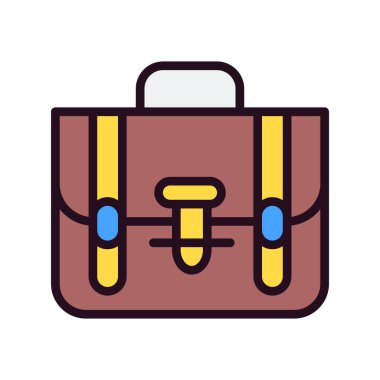 Çanta. Web simgesi basit illüstrasyon 