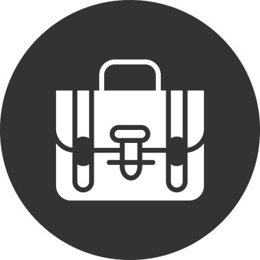 Çanta. Web simgesi basit illüstrasyon 