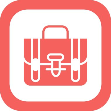 Çanta. Web simgesi basit illüstrasyon 