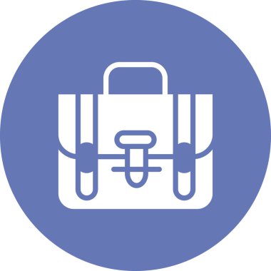 Çanta. Web simgesi basit illüstrasyon 