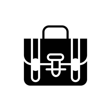 Çanta. Web simgesi basit illüstrasyon 