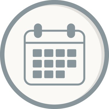 Takvim simgesi, vektör illüstrasyon tasarımı