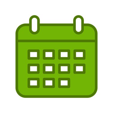 Takvim simgesi, vektör illüstrasyon tasarımı