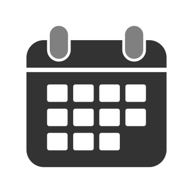 Takvim simgesi, vektör illüstrasyon tasarımı