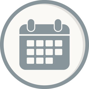 Takvim simgesi, vektör illüstrasyon tasarımı