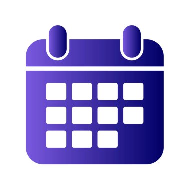 Takvim simgesi, vektör illüstrasyon tasarımı