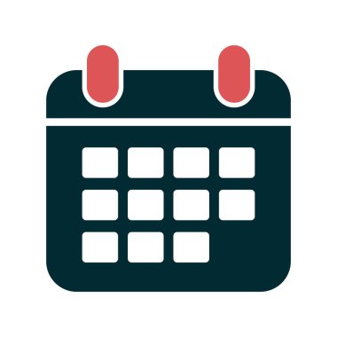 Takvim simgesi, vektör illüstrasyon tasarımı