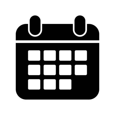 Takvim simgesi, vektör illüstrasyon tasarımı