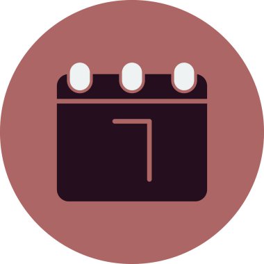 Takvim simgesi, vektör illüstrasyon tasarımı