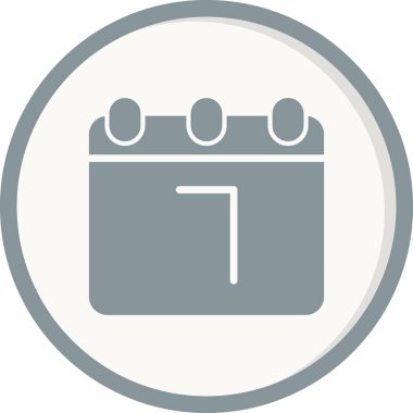 Takvim simgesi, vektör illüstrasyon tasarımı