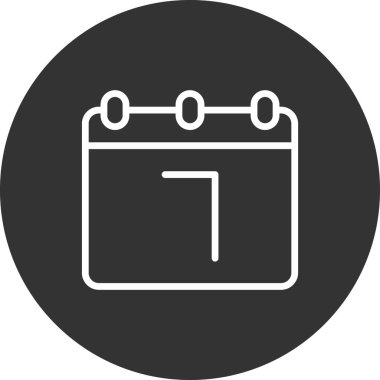 Takvim simgesi, vektör illüstrasyon tasarımı