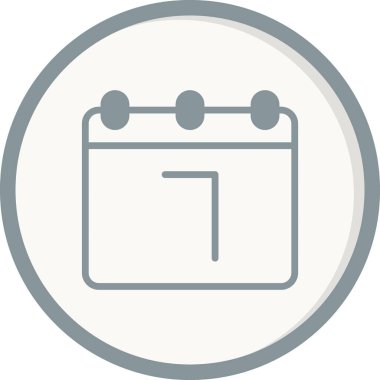 Takvim simgesi, vektör illüstrasyon tasarımı