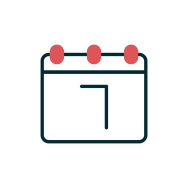 Takvim simgesi, vektör illüstrasyon tasarımı