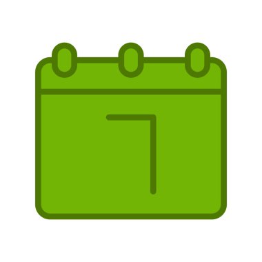 Takvim simgesi, vektör illüstrasyon tasarımı