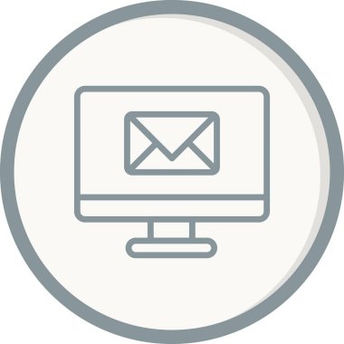 E- posta simgesi, vektör illüstrasyon tasarımı