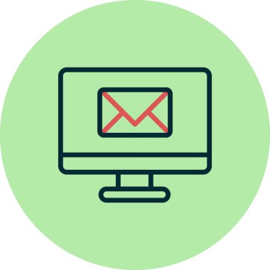 E- posta simgesi, vektör illüstrasyon tasarımı