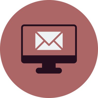 E- posta simgesi, vektör illüstrasyon tasarımı