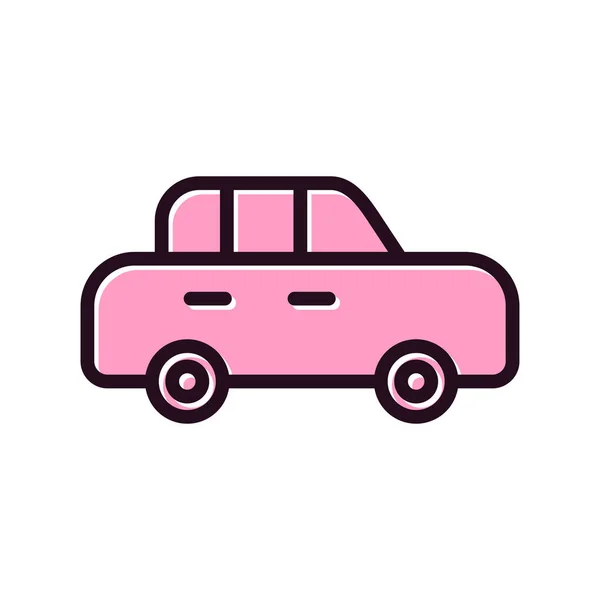 Voiture Icône Web Illustration Simple — Image vectorielle