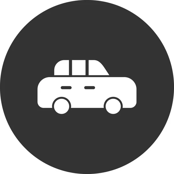 Coche Icono Web Ilustración Simple — Vector de stock