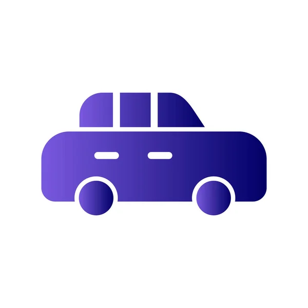 Coche Icono Web Ilustración Simple — Vector de stock