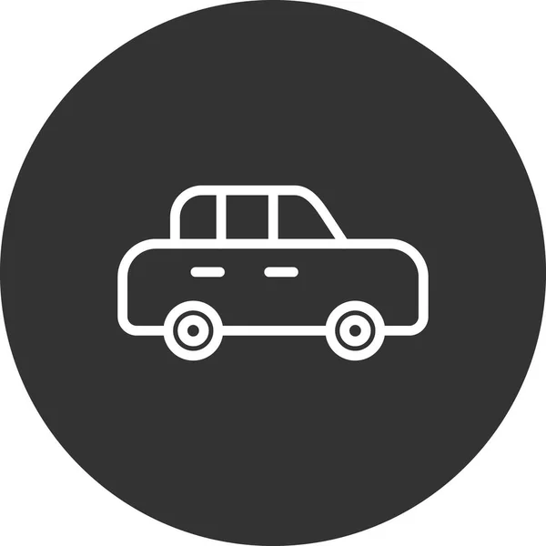 Автомобіль Веб Іконка Проста Ілюстрація — стоковий вектор