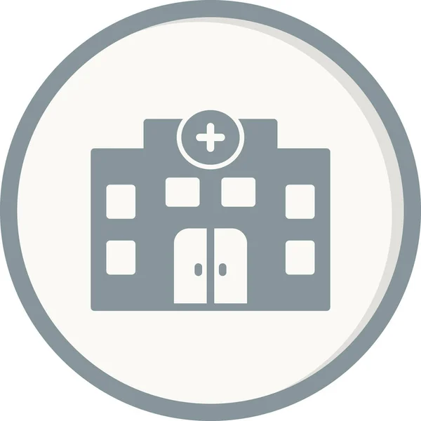 Vektor Symbol Für Krankenhausgebäude — Stockvektor