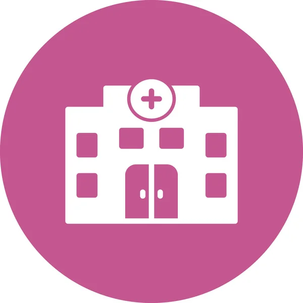 Векторная Икона Здания Больницы — стоковый вектор
