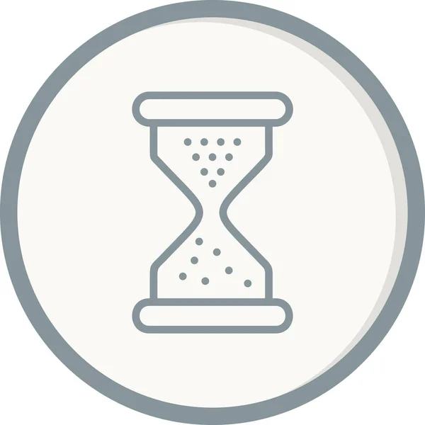 Reloj Arena Icono Web Diseño Simple — Archivo Imágenes Vectoriales