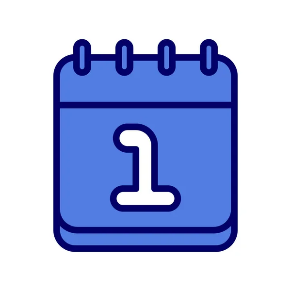 Date Calendar Vector Icon January — Stock Vector