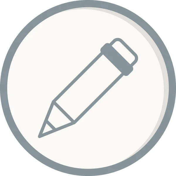 Desenho Ilustração Vetor Ícone Lápis — Vetor de Stock