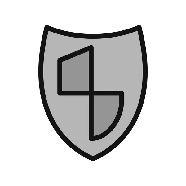 Shield Vector Illustration Line Icon — Διανυσματικό Αρχείο