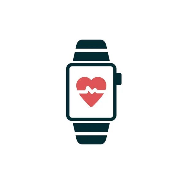 Smartwatch Icône Vectoriel Illustration Design — Image vectorielle