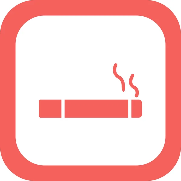 Smoking Cigarette Icon Vector Illustration — Stock Vector