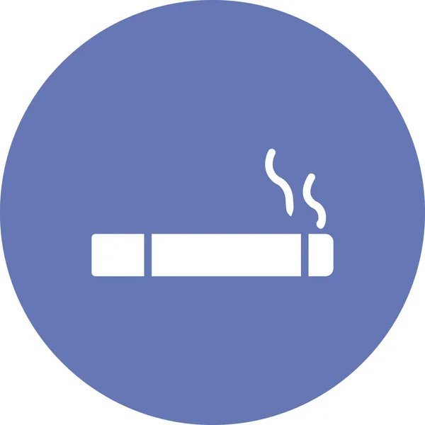 Smoking Cigarette Icon Vector Illustration —  Vetores de Stock