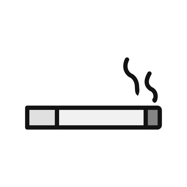 Smoking Cigarette Icon Vector Illustration — Vetor de Stock