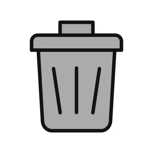 Dustbin Icon Vector Illustration — Stock Vector