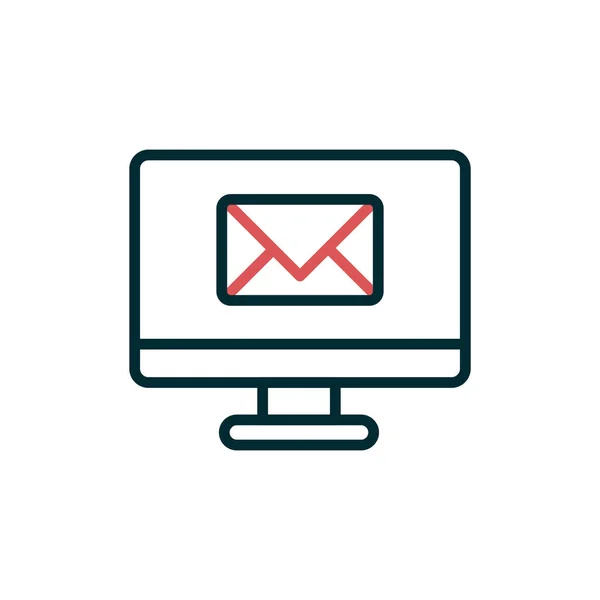 Email Icon Vector Illustration Design —  Vetores de Stock