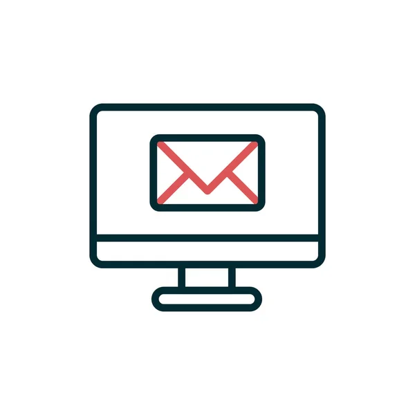 Email Icon Vector Illustration Design — Vetor de Stock