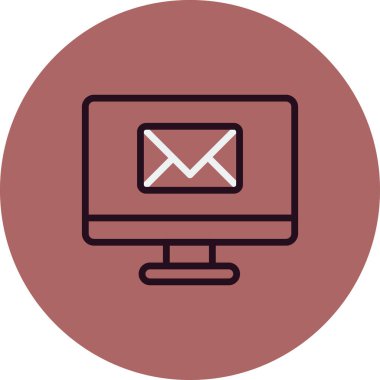 E- posta simgesi, vektör illüstrasyon tasarımı