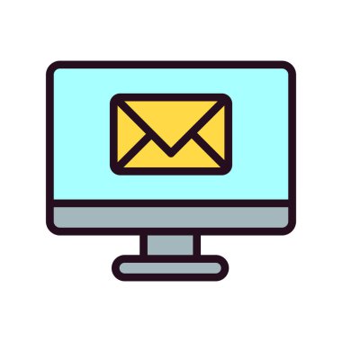 E- posta simgesi, vektör illüstrasyon tasarımı