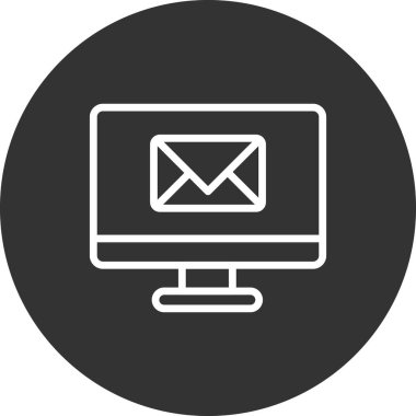 E- posta simgesi, vektör illüstrasyon tasarımı