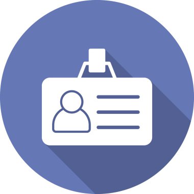 ID kart simgesi vektör illüstrasyonu 