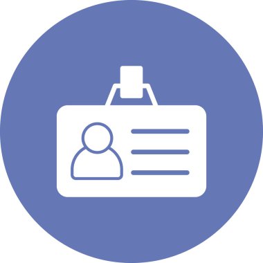 ID kart simgesi vektör illüstrasyonu 