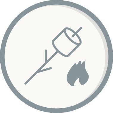 Eşsiz Marshmallow vektör simgesi